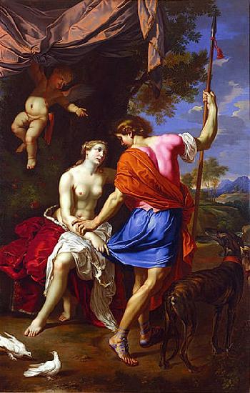 Nicolas Mignard Venus and Adonis Sweden oil painting art
